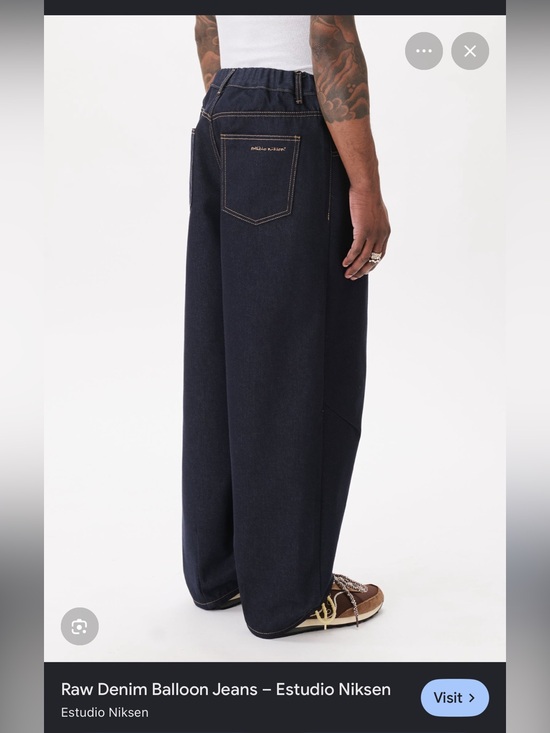 estudio niksen Other - Estudio Niksen - Raw Denim Balloon Jeans - size 2